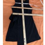 SFW Suitable For Work Women Dress Black Medium Sleeveless Wrap Open Zipper Back Photo 13