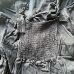 LSPACE Pasadena Large Black Ruffle Adjustable Sleeve Pantsuit Jumpsuit Ankle Photo 5