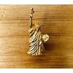 Vintage Statue of Liberty Lady Liberty New York Gold Tone Pin Tie Tack Souvenir Photo 2