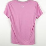 Nike Pink Spellout Graphic Dri Fit Short Sleeves Tee, Size Small Photo 1