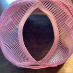 Pink Glitter Football Ponytail Trucker Cap Photo 1