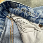 American Eagle Jeans Women 12 X- Long Curvy 90s Straight Leg Ripped Stretch Blue Photo 12