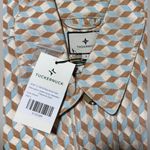 Tuckernuck Ocean Spray Cheyenne Dress Size XXL NWT Geo Print Belted Midi Blue Photo 9