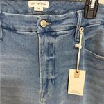 Good American  Good Legs Flare Jeans Light Wash Denim 18 Distressed Ripped Knees Photo 7