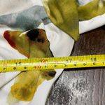 Ivanka Trump  Abstract Floral Wrap Blouse - White and Multicolor Photo 5