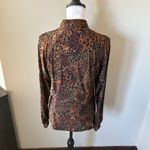 TZU TZU Womens Long Sleeve Cheetah Print Golf Athletic Top Lightweight Large Brown Photo 2