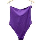 ZARA NWT  Purple Corset Top Strapless One Piece Swimsuit Blogger Favorite Size XL Photo 5