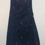 Lilypod Strapless black dress with pink martinis woman Size 10 casual or dressy Photo 0