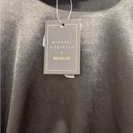 Michael Costello  Asymmetrical Black Dress with Side Detail Photo 2