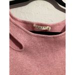 Luxe Moda Beaded Ribbed Pink Long Sleeve Top Size XL Photo 5
