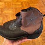 American Rag canvas and vegan suede STAR cowboy western bootie 7 Photo 0