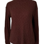 Everlane  dark brown knit mockneck sweater size XS Photo 0