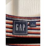 Gap Y2K Women's Striped Tank Dress Fitted ribbed Midi Dress Large Summer Photo 2