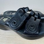 Dansko  Women's Dixie Dress Sandal Comfort Wedge Leather Black Size 39/8.5 Photo 0