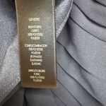 Halston Heritage NWT  Sleeveless High Neck Fitted Ruching Dress Gown Navy 8 Photo 15