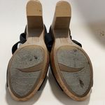 American Eagle Black Strappy Y2K High Wedges 8M XC Photo 5