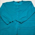 Cable & Gauge  Turquoise Cardigan Photo 8