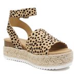 Altar'd State Leopard cheetah print espadrille platform sandals Photo 3