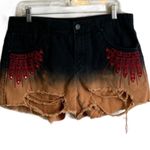 BDG  Freja Vintage Fit Distressed Embroidered Short Photo 1