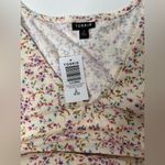 Torrid  Texture Jersey Floral Tiered Top Womens Size 2, 2X, 18-20 Long Sleeve New Photo 5