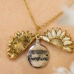 Zales The Original You Are My Sunshine Sunflower Locket Necklace Photo 6