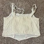 American Eagle  Cropped Lace Corset Tank Top Photo 1