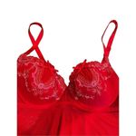 Enchanted Babydoll Red Nightie Sheer With Matching Thong Panty size S/M Size M Photo 4