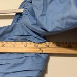 Abercrombie & Fitch  Emerson Poplin Mini Dress Size XS P Puff Sleeve Powder Blue Photo 8