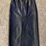 Siena Leather Skirt Womens 6 Used Black Photo 0