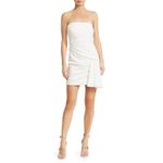 NEW NWT Cinq à Sept Ella White Strapless Mini Dress Size 4 Photo 3