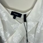 Theory NWT Silk Lace White Ivory Crossover Tank Photo 5