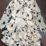 Luxxel  Blush Floral Ruffle Dress Ruffle Size Large Photo 9