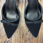 ALDO Sz 8.5 New  Taualii Heels black slingback dressy shoe bow detail heel strap Photo 4