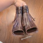 Bed Stu  Onset Olivia Peep Toe Fringe Booties Photo 4