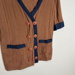 Marc by Marc Jacobs  brown asymmetrical button cardigan Photo 1