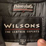 wilson's leather Womens Vintage 2000s Black Wilson’s Leather 3/4‎ Length Lined Jacket Size Small Photo 2