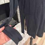 Free People Free People Snowy Thermal Henley Top OB1170980 Long Sleeve Black XS Oversized Photo 4