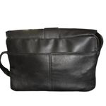 Jaclyn Smith Black Leather Crossbody Shoulder Bag Flap Buckle Closure Photo 7