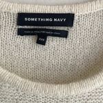 Something Navy Metallic Stripe Sweater Dress Photo 6