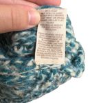 Free People  Blue White Marled Knit Button Front Cropped Cape Sweater Poncho S Photo 7