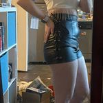 Windsor Lace Up Leather Shorts Photo 4