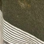 LIE IN OLIVE FIELDS STRIPED OVERSIZE KNIT CAPE SWEATER White Size L Photo 3