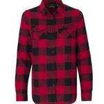 Burnside buffalo print maids of honor flannel shirt long sleeve wedding medium Photo 0