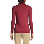 Lands' End Womens Burgundy Long Sleeve Turtleneck Top XL 18 Shaped Fit Photo 2