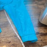 Vintage nylon long Blue rain Trench Coat size 10 Photo 14