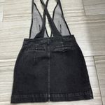 Free People ‘Old School Love’ Jumper Black Denim Overall Button Dress- Size 4 Photo 2