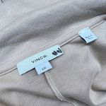 Vince Long Sleeve Polo Dress Johnny Collar Beige Pima Cotton Size Large Photo 9