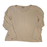 Madewell Puff Sleeve Top Long Sleeve Blouse Casual Cream Size M Photo 0