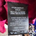 Lush Clothing Lush Women's Size Large Red Floral Jacquard Puff‎ Sleeve Dress Formal Wear Photo 2