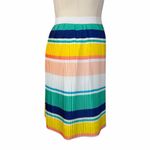 Merona  Pleated A-line Skirt White Green Yellow Multicolor Women’s Plus Size XXL Photo 2